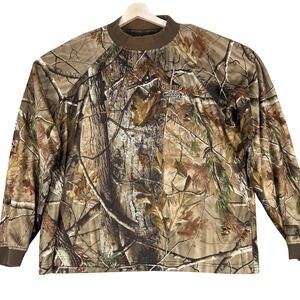 ScentLok Savanna EX Shirt Mens XL Brown Realtree Camo Long Sleeve Hunting